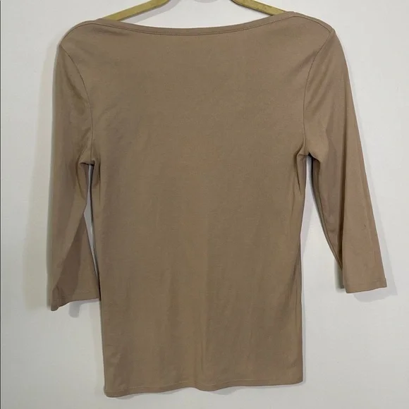 Faded Glory Women's Mid Sleeve Tan Top - Picture 4 of 4